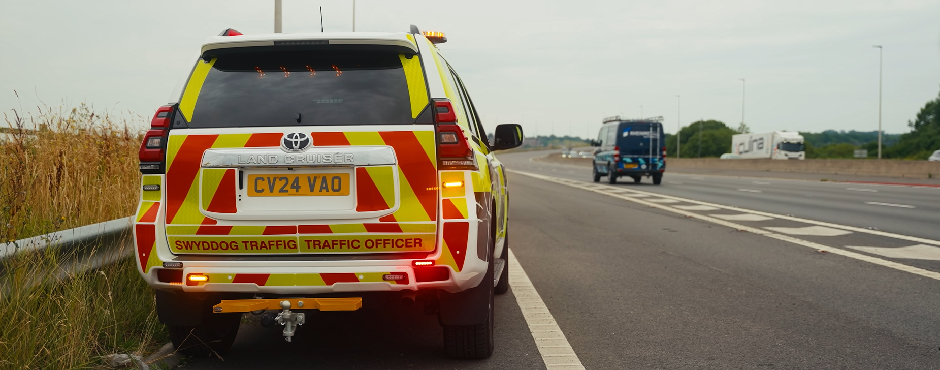 Traffic Officer vehicle at the roadside